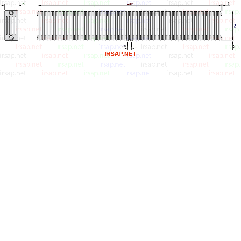 Радиатор IRSAP Tesi 50600/50 T50 CL 01